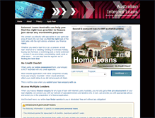 Tablet Screenshot of internet-loans.com.au